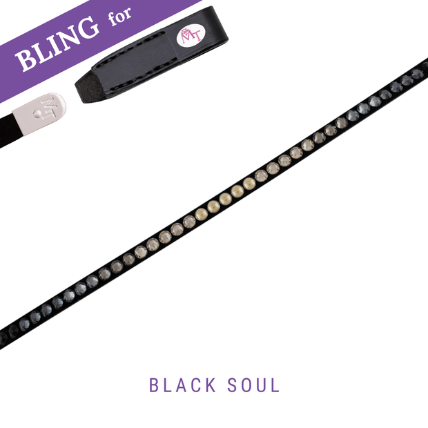 Black Soul Stirnband Bling Classic