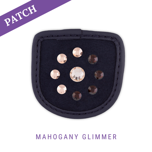 Mahogany Glimmer Reithandschuh Patches