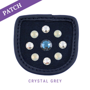 Crystal Grey Reithandschuh Patches