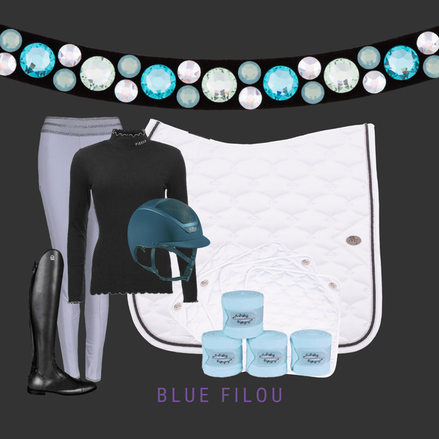 Blue Filou Stirnband Bling Classic