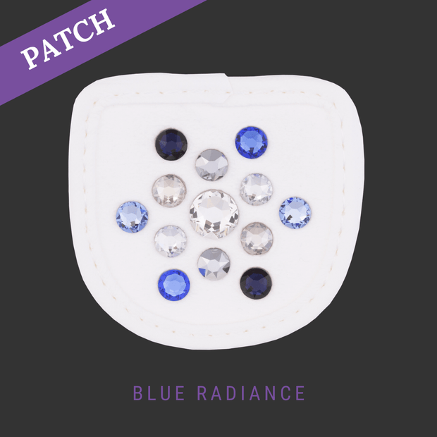 Blue Radiance Reithandschuh Patch weiß