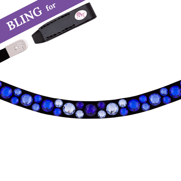 Bold Blue Stirnband Bling Swing