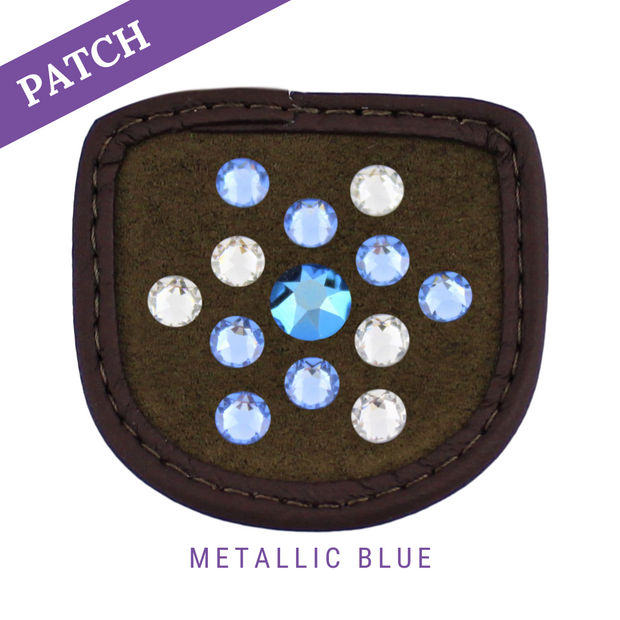 Metallic Blue by Clara Hegmann Patch braun