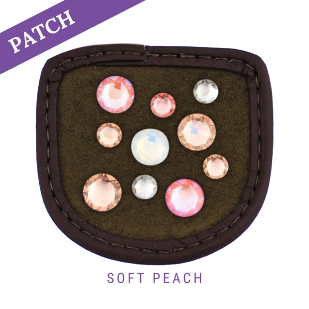 Soft Peach Reithandschuh Patches