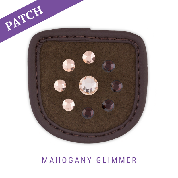 Mahogany Glimmer Reithandschuh Patches