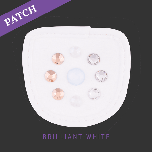 Brilliant White Reithandschuh Patch weiß