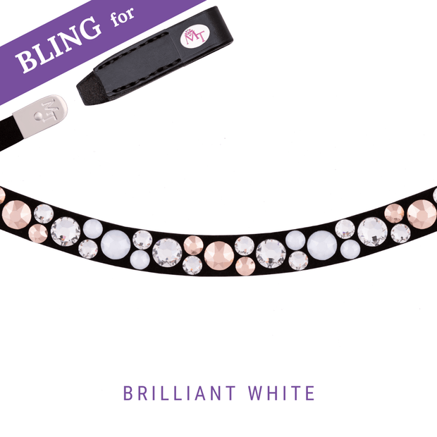 Brilliant White Stirnband Bling Swing