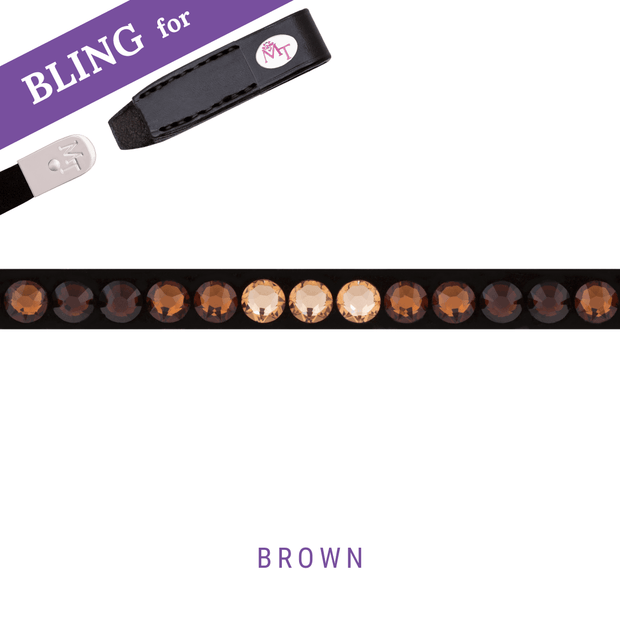 Brown Stirnband Bling Classic