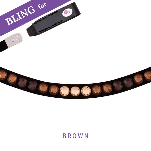 Brown Stirnband Bling Swing