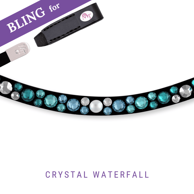 Crystal Waterfall Stirnband Bling Swing