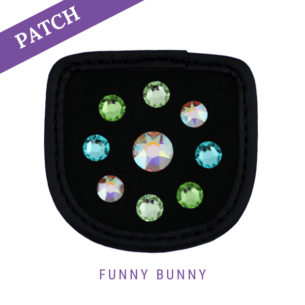 Funny Bunny Reithandschuh Patch Schwarz