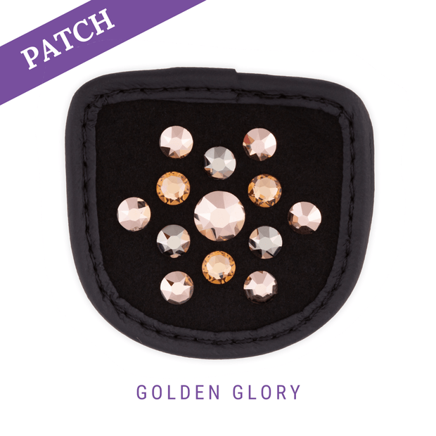 Golden Glory Reithandschuh Patch schwarz