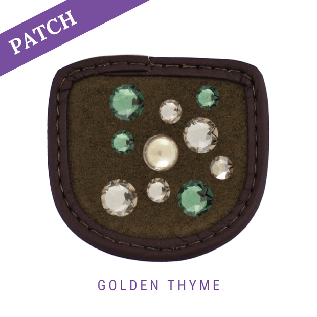 Golden Thyme Reithandschuh Patches