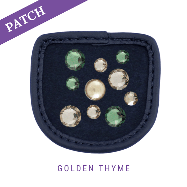 Golden Thyme Reithandschuh Patches