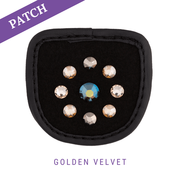 Golden Velvet by Luisa Zuckerwatte Reithandschuh Patch schwarz