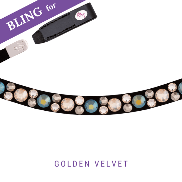 Golden Velvet by Luisa Zuckerwatte Stirnband Bling Swing