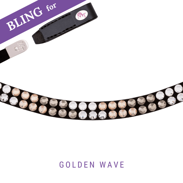 Golden Wave Stirnband Bling Swing