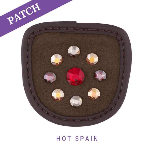 Hot Spain Reithandschuh Patch braun