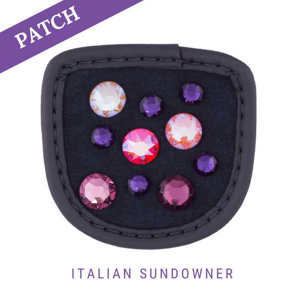 Italian Sundowner Reithandschuh Patch blau