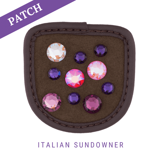 Italian Sundowner Reithandschuh Patch braun