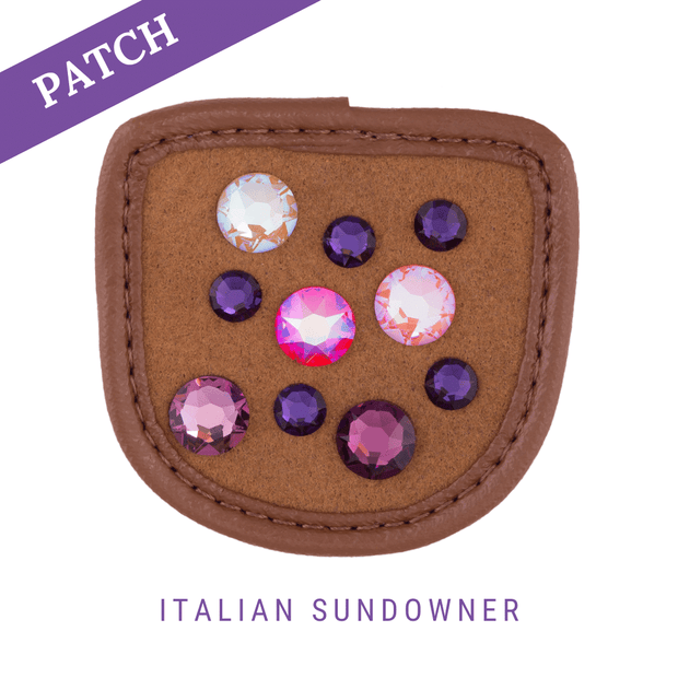 Italian Sundowner Reithandschuh Patch caramel