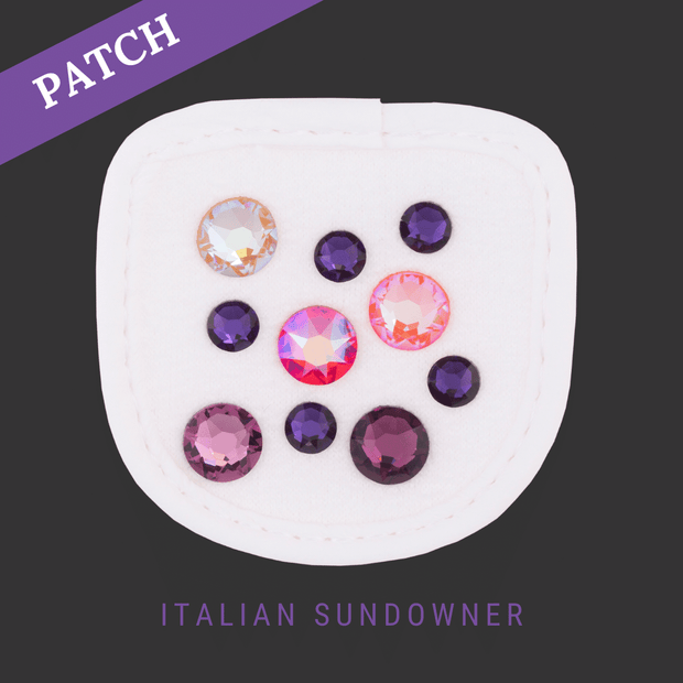 Italian Sundowner Reithandschuh Patch weiß