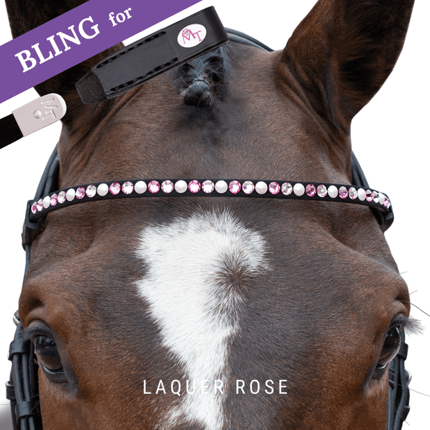 Laquer Rose Stirnband Bling Classic
