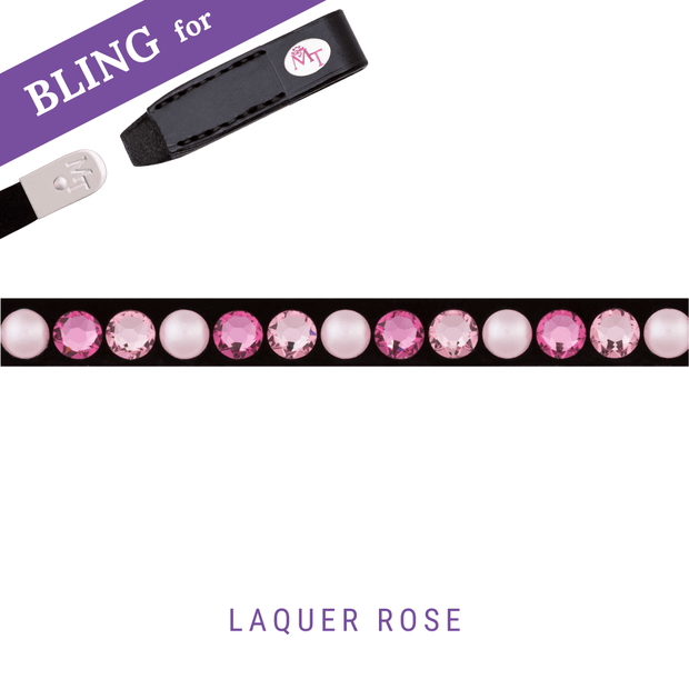 Laquer Rose Stirnband Bling Classic