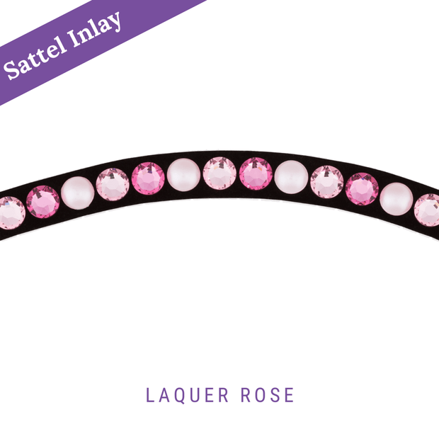 Laquer Rose Stübben Sattel Inlay