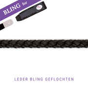 Leder Bling Geflochten