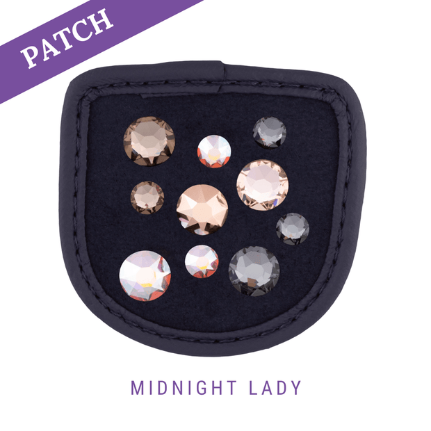 Midnight Lady by Lillylin Reithandschuh Patch blau