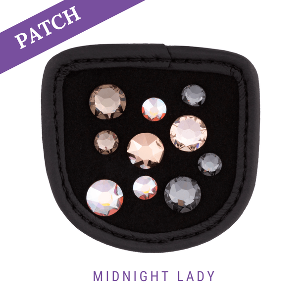 Midnight Lady by Lillylin Reithandschuh Patch schwarz