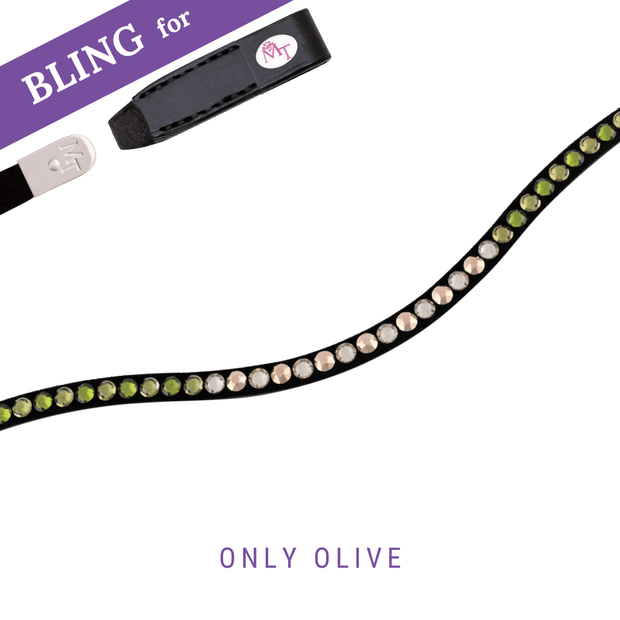 Only Olive Stirnband Bling Swing