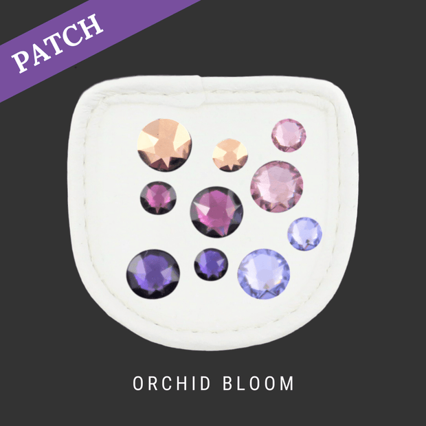 Orchid Bloom Reithandschuh Patches