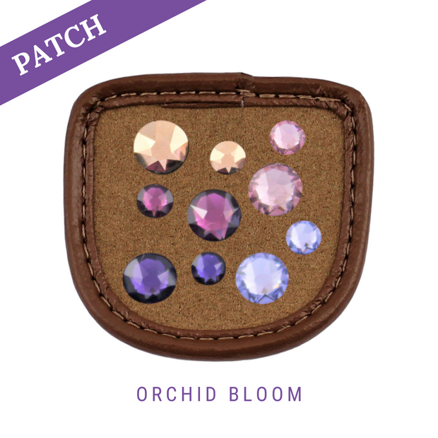 Orchid Bloom Reithandschuh Patches