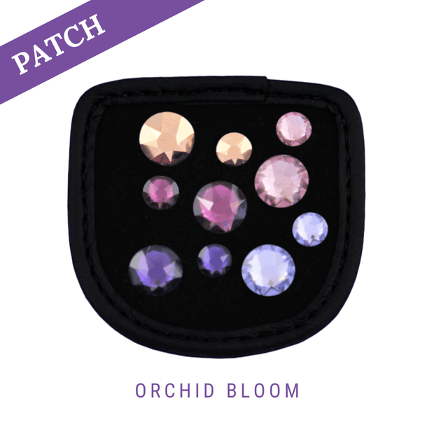 Orchid Bloom Reithandschuh Patches