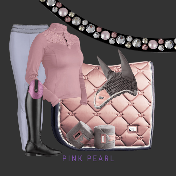 Pink Pearl Stirnband Bling Classic