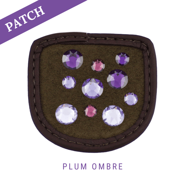 Plum Ombre Reithandschuh Patches