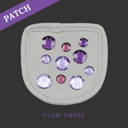 Plum Ombre Reithandschuh Patches