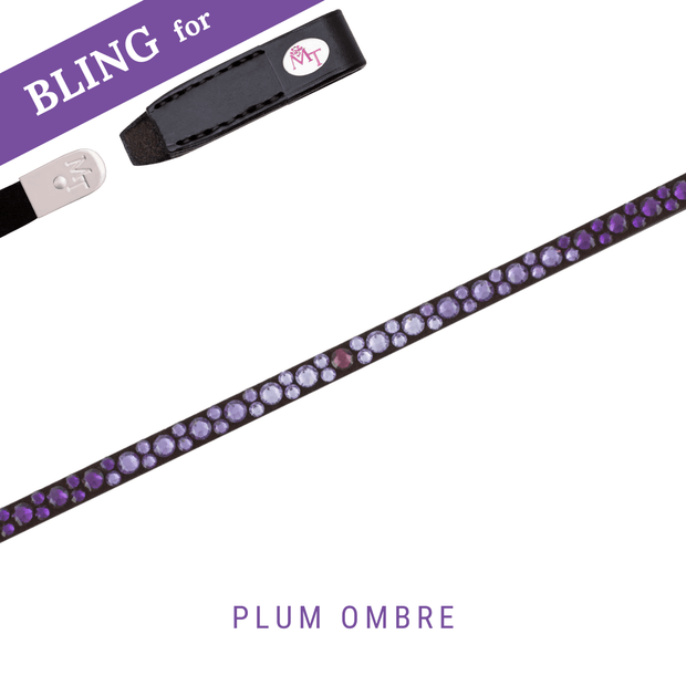 Plum Ombre Stirnband Bling Classic