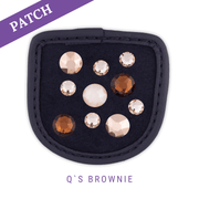 Q's Brownie by Chrissi Reithandschuh Patch blau
