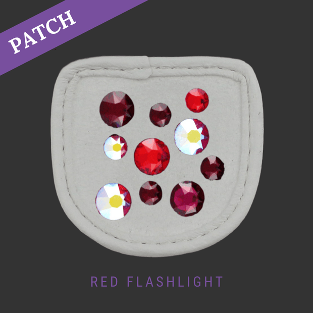 Red Flashlight Reithandschuh Patches