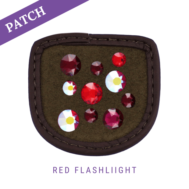 Red Flashlight Reithandschuh Patches