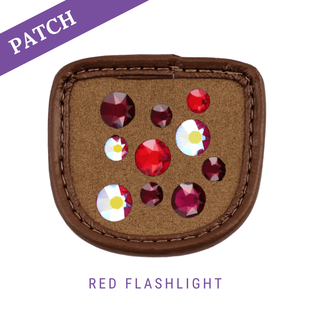 Red Flashlight Reithandschuh Patches