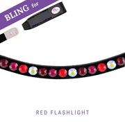 Red Flashlight Stirnband Bling Swing