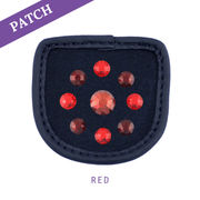 Red Reithandschuh Patch blau