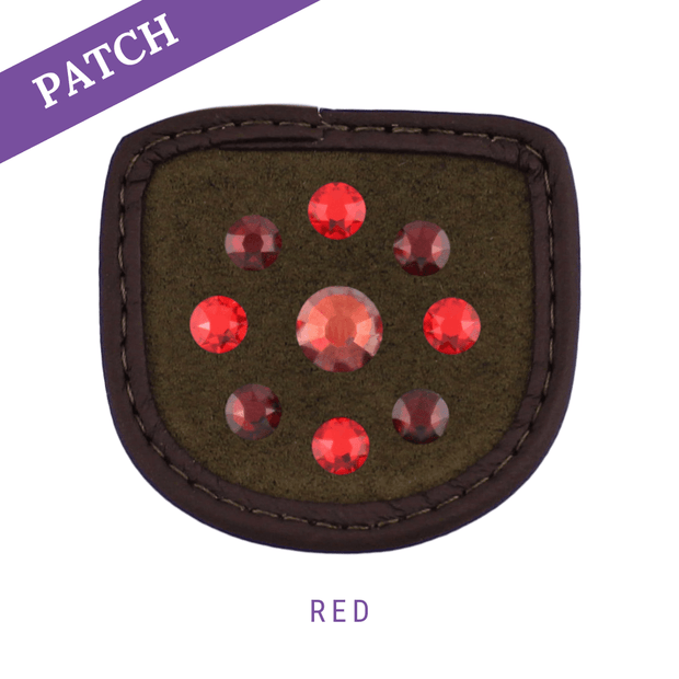 Red Reithandschuh Patch braun