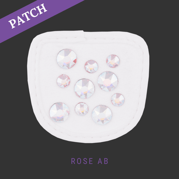 Rose AB Reithandschuh Patch weiß