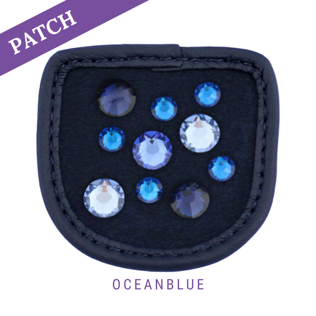 Oceanblue Reithandschuh Patches