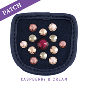 Raspberry & Cream Reithandschuh Patches